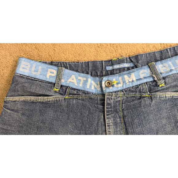 Vintage Platinum Fubu Fat Albert Jean Shorts Jorts Men 38x14 Collaboration RARE - Picture 5 of 11